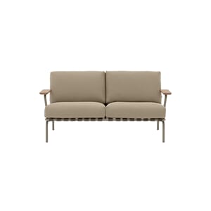 Settle Sofa / 2-Seater - Ribbed Weave 5/Taupe