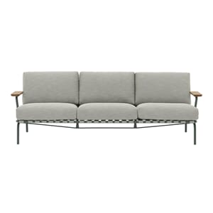 Settle Sofa / 3-Seater - Ribbed Weave 2/Dark Green