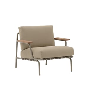 Settle Lounge Chair - Ribbed Weave 5/Taupe