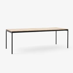 Ville Outdoor Dining Table AV26 Warm Black frame Teak