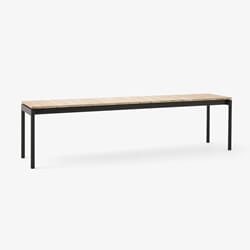 Ville Outdoor Bench AV28 Warm Black