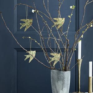 4 stk | Pyntefugler Green