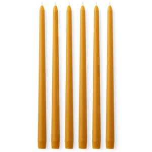 6 stk | Stearinlys Audo Ochre