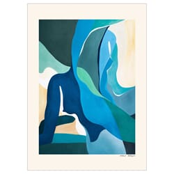 Poster Astrid - Blue silhouettes