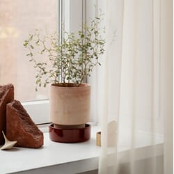 Hoff Potte Rose/Burgundy 14x17