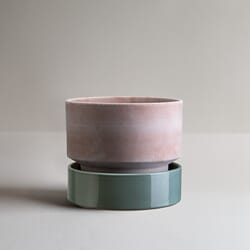 Hoff Potte Rose/Misty Blue 30x25