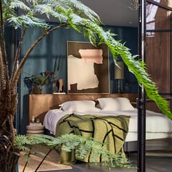 Maleri Abstract Mustard/Nude 100x120