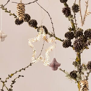 Stjerne Lamet Messing