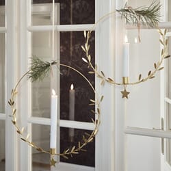 Hengende Lysestake Mistel Messing Ø35