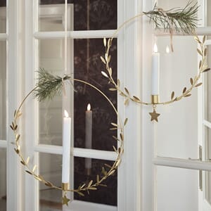 Hengende Lysestake Mistel Messing Ø35