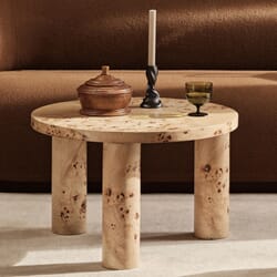 Sofabord Post Burl Veneer