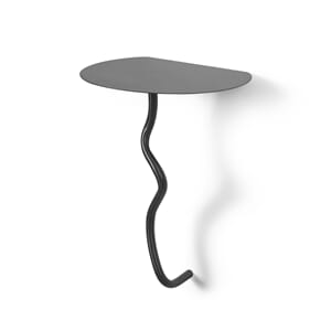 Curvature veggbord Svart Messing