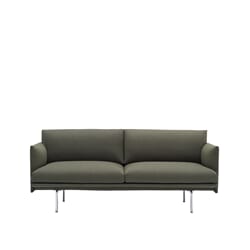 Outline Sofa 2 seter Stoff/Aluminum base