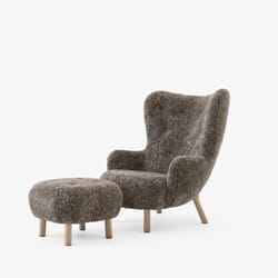 Petra Lenestol VB3 m/ Puff Sheepskin 07 Sahara