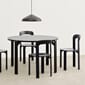 Rey Table vulcano laminate deep black wb lacquer beech_Rey Chair deep blue wb lacquer beech_Pao Steel Pendant 350 soft black.jpg