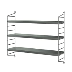 String Pocket Hylle Dark Grey