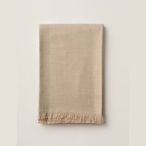 Alpakkapledd  Écru Beige