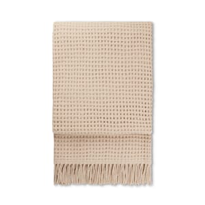Alpakkapledd Basket Beige
