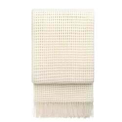 Alpakkapledd Basket Off white