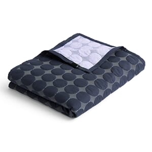 Sengeteppe Mega Dot Midnight Blue 235x245cm