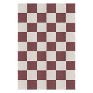 Gulvteppe Chess Burgundy