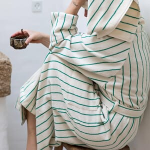 Morgenkåpe Pure White & Grass