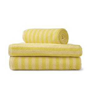 Naram Bath Sheet, pristine & neon yellow_packshot1.jpg
