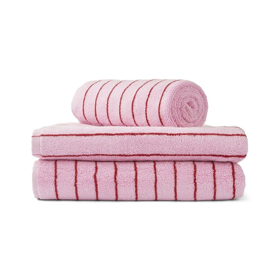 Naram Guest Towel, baby pink & ski patrol red_packshot1.jpg