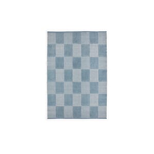 Gulvteppe Check Light Blue 140x200