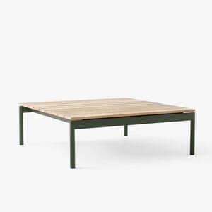 Ville Outdoor Coffee Table AV50 Bronze Green frame Teak