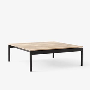 Ville Outdoor Coffee Table AV50 Warm Black frame Teak
